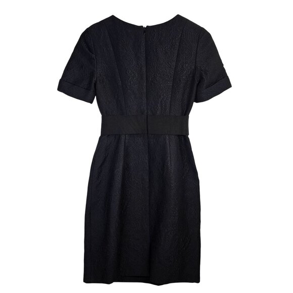 Carolina Herrera Black Jacquard Short LBD, Day to Nights, Sz 4, RARE! - Picture 5 of 10